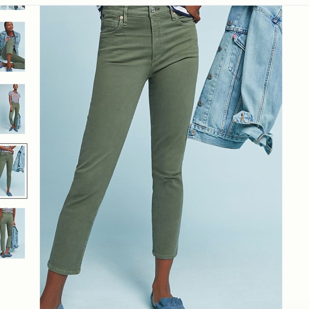 Citizens of Humanity- high rise green jeans